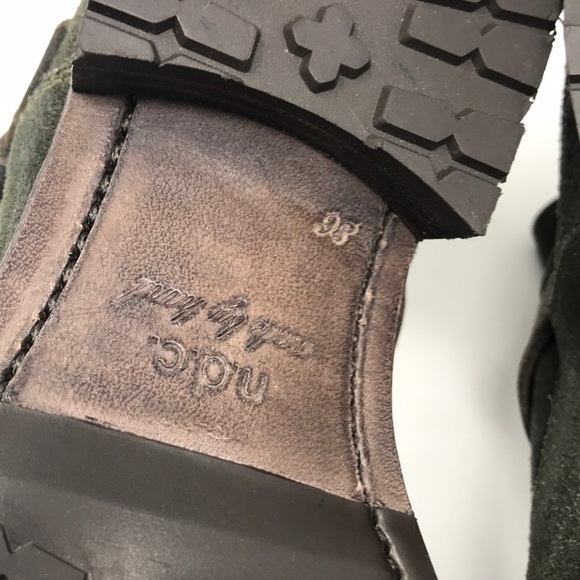 n.d.c. Olive Green Suede Moto Ankle Boots - Picture 8 of 8